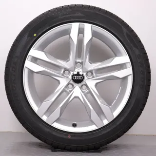 Winterräder 18 Zoll Audi A4 8W B9 Allroad Original Felgen 8W9601025B Winterreifen 245/45R18 100V XL Goodride SW608 5 Paralellspeichen Design Silber 7,5x18ET29 - Bild 3