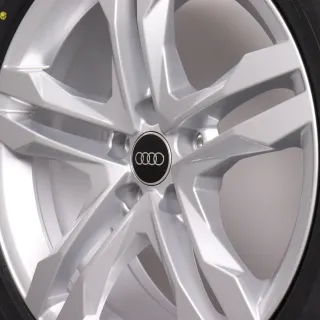 Winterräder 18 Zoll Audi A4 8W B9 Allroad Original Felgen 8W9601025B Winterreifen 245/45R18 100V XL Goodride SW608 5 Paralellspeichen Design Silber 7,5x18ET29 - Bild 7