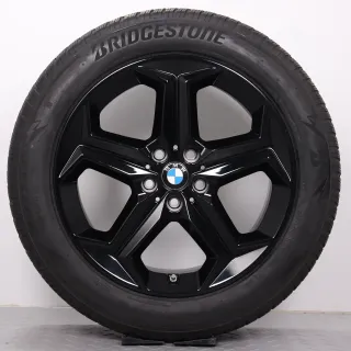 Winterräder 18 Zoll BMW X1 iX1 U11 & X2 iX2 U10 Original Felgen schwarz 6898039 Styling 865 Winterreifen 5mm DOT22 225/55R18 102H XL * Bridgestone Blizzak LM005 - Bild 4