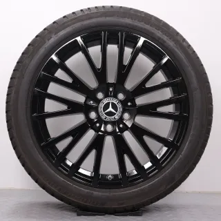 Winterräder 18Zoll Mercedes-Benz A W177 B W247 CLA-Klasse C118 X118 Original Felgen A1774010600 Winterreifen DOT23&24 5,5mm 225/45R18 91H MO Bridgestone Blizzak LM001 schwarz glanz - Bild 5