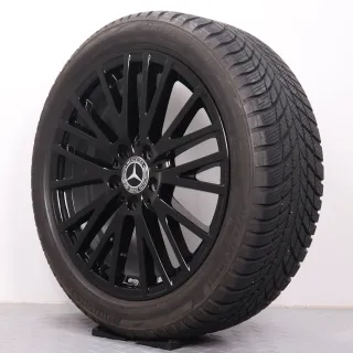 Winterräder 18 Zoll Mercedes-Benz A W177 B W247 CLA-Klasse C118 X118 Original Felgen A1774010600 Winterreifen DOT24 7,5mm 225/45R18 91H MO Bridgestone Blizzak LM001 schwarz glanz - Bild 6