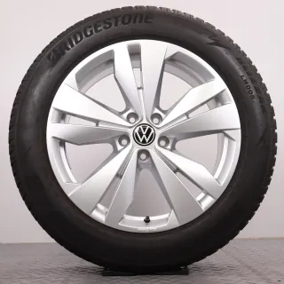 Winterräder 19 Zoll VW ID.4 & ID.5 Original Felgen Loen 11A071499 Winterreifen DOT23 6,5-7mm & 5,5mm 235/55R19 & 255/50R19 Bridgestone Blizzak LM005 silber 5x112 - Bild 5
