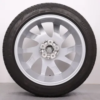 Winterräder 18 Zoll Cupra Formentor KM Original Felgen 5FF601025C Winterreifen 245/45R18 100V XL Bridgestone Silber 8x18ET40 5x112 Alufelgen - Bild 8