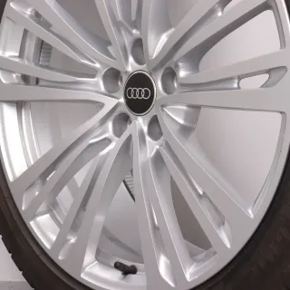 Winterräder 20 Zoll Audi A8 S8 4N D5 Original Felgen 4N0601025Q Winterreifen 7mm DOT24 265/40R20 104V XL AO Goodyear Ultragrip Performance GEN-1 Silber 9x20ET40 - Bild 7