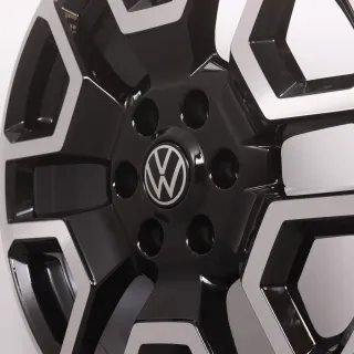 Alufelgen 20 Zoll VW Amarok T1 Original Felgen Felgensatz Bendigo 2HJ601025K schwarz glanzgedreht 8x20ET55 6x139,7 93,1mm Neu DEMO N1XC-1007-C1B - Bild 7