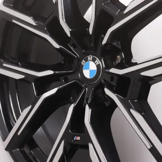 Alufelgen 19 Zoll BMW i4 G26 & 4er Gran Coupe G26 Original Felgen Felgensatz Styling 859M Y-Speiche 8747304 & 8747305 schwarz glanzgedreht 8,5x19ET35 & 9x19ET42 - Bild 10