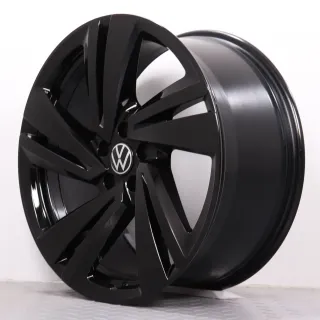 Alufelgen 20 Zoll VW Touareg III CR Original Felgen Felgensatz Nevada 760601025AA schwarz 9x20ET33 5x112 66,6mm NEU DEMO - Bild 6