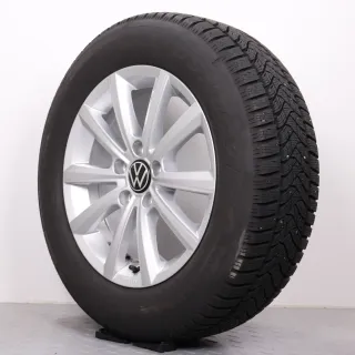 Winterräder 16 Zoll VW Passat 3G B8 Original Felgen 3G0071496B Winterreifen 215/60R16 95H Dunlop Winter Sport 5 Merano silber 6,5x16ET42 5x112 Alufelgen Winterradsatz - Bild 7