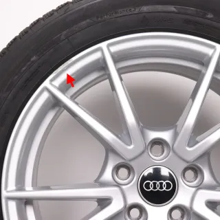 Winterräder 17 Zoll Audi A5 FU B10 Original Felgen 8B3601025A Winterreifen DOT24&25 5,5-6mm & 7-7,5mm 215/55R17 Goodyear Ultragrip Performance 3 - Bild 6