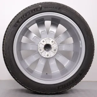 Winterräder 20 Zoll Audi A6 e-tron GH Original Felgen 85E601025AR & AS Winterreifen DOT24&25 6,5-7mm 235/45R20 & 265/40R20 XL AO MIchelin Pilot Alpin 5 5-Doppelspeichen platingrau - Bild 11