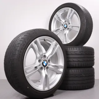Sommerräder 18 Zoll BMW 3er F30 F31 4er F32 F33 4er Gran Coupe F36 Original Felgen M-Doppelspeiche 7845880 & 7845881 Styling 400M 225/45R18 & 255/40R18 - Bild 1