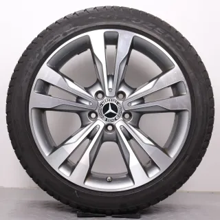 Winterräder 18 Zoll Mercedes C-Klasse W205 S205 C205 A205 Original Felgen A2054012802 & A2054012902 Reifen 6,5mm Pirelli Sottozero 3 225/45R18 & 245/40R18 RDK - Bild 5