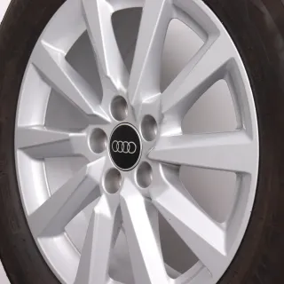 Winterräder 16 Zoll Audi A1 CityCarver / Allstreet Original Felgen 82A601025C Winterreifen DOT24 7,5-8mm 205/60R16 92H AO Michelin Alpin 5 10-Speichen Design silber 6,5x16ET40 - Bild 7