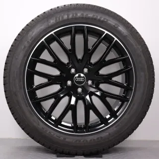 Winterräder 20 Zoll Audi Q7 SQ7 4M Original Felgen 4M0601025DR Winterreifen DOT24 7,5-8mm 285/45R20 112V XL AO Goodyear Ultra Grip 8 Performance SUV schwarz glangedreht 9x20ET28 - Bild 2