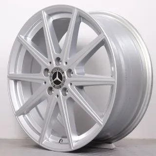 Alufelgen 18 Zoll Mercedes-Benz CLA EQ C174 & Shooting Brake X174 Original Felgen Felgensatz 10-Speichen A1784010000 & A1784010100 silber 7,5x18ET48,4 & 9x18ET67 5x112 66,6mm - Bild 4