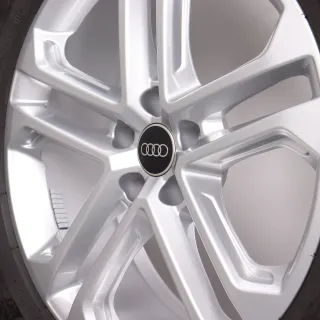 Winterräder 19 Zoll Audi Q5 SQ5 GU Original Felgen 8MA601025R Winterreifen 6-7mm DOT25 235/55R19 105H XL AO Michelin Pilot Alpin 5 5Doppelspeichen silber 7x19ET34 - Bild 7