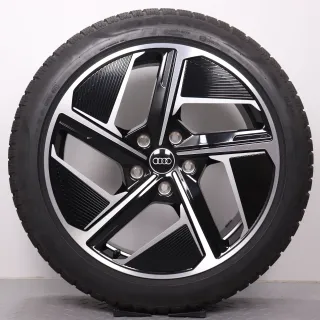 Winterräder 20 Zoll Audi e-tron GT + RS Original Felgen 4J3601025F & 4J3601025H Winterreifen DOT25 7,5mm245/45R20 & 285/40R20 Pirelli P Zero Winter 9x20ET54 & 11x20ET60 RDK - Bild 2