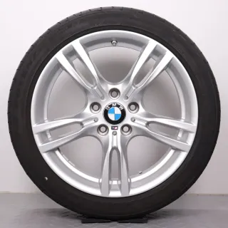 Sommerräder 18 Zoll BMW 3er F30 F31 4er F32 F33 4er Gran Coupe F36 Original Felgen M-Doppelspeiche 7845880 & 7845881 Styling 400M 225/45R18 & 255/40R18 - Bild 2
