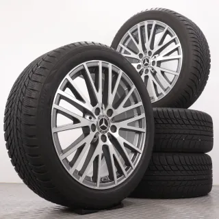 Winterräder 18 Zoll Mercedes-Benz A- / B-Klasse W177 W247 CLA C118 X118 Original Felgen A1774010600 Winterreifen 5mm DOT23&24 225/45R18 91H MO Bridgestone Blizzak LM-001 7,5x18ET49 - Bild 1