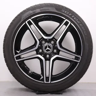 Winterräder 18 Zoll Mercedes-Benz A- B- CLA- Klasse W177 V177 W247 C118 X118 Original Felgen A1774011500 Winterreifen 4,5mm DOT18 225/45R18 91H MO Pirelli - Bild 2