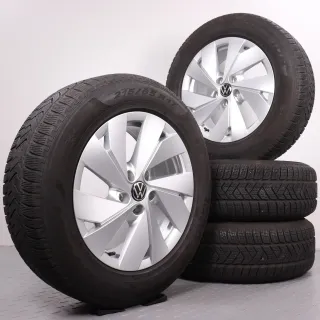 Winterräder 17 Zoll VW Tiguan CT & Tayron R4 Original Felgen 571601025 Winterreifen DOT24 4,5mm & 6,5mm 215/65R17 99H Seal-Inside Pirelli Scorpion Winter Bari 7x17ET40 5x112 - Bild 1