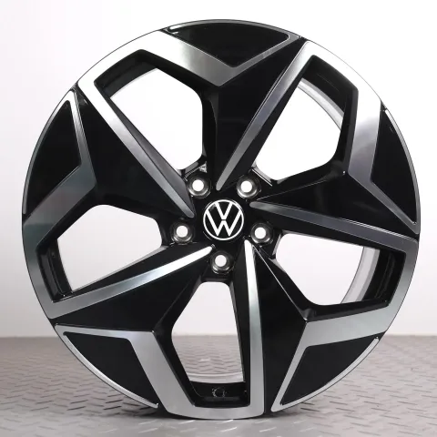 Background image for 1x 19Zoll VW ID.3 E11 Original Felge Einzelfelge Ersatzfelge Andoya 10A601025 J / H Schwarz glanzgedreht 7.5x19ET50 5x112 57,1mm NEU DEMO