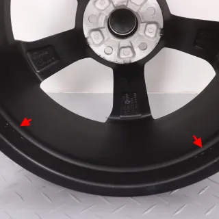 Alufelgen 19 Zoll Audi A3 S3 RS3 8V Original Felgen Felgensatz Rotor 2 AUDI SPORT 8V0601025ES schwarz matt 8x19ET49 5x112 57,1mm - Bild 8