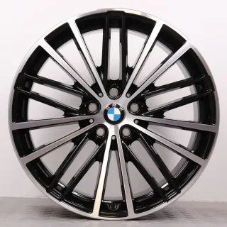 Alufelgen 19 Zoll BMW 5er G30 G31 Original Felgen Felgensatz Styling 635 V-Speiche schwarz glanzgedreht 8x19ET30 & 9x19ET44 5x112 66,6mm NEU DEMO - Bild 6