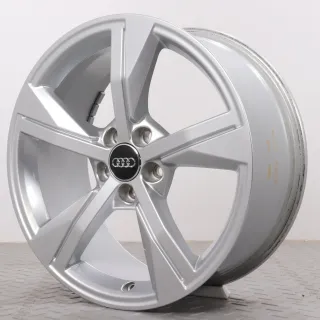 Alufelgen 17 Zoll Audi A1 GB Original Felgen Felgensatz 5-Arm-Stern-Design 82A601025G Silber 7.5x17ET46 5x100 57,1mm - Bild 6