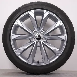 Winterräder 20 Zoll Audi A6 Allroad 4K C8 Original Felgen grau 4K9601025M DOT25 Winterreifen 245/45R20 103W XL AO Continental WinterContact TS850P NEU - Bild 4