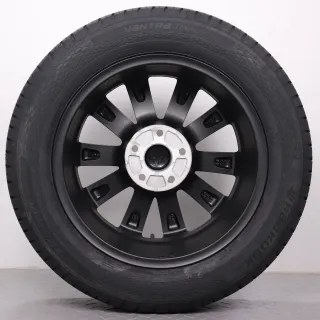 Sommerräder 17 Zoll VW T5 T6 T6.1 Original Felgen Merano schwarz matt 7E0071497A Sommerreifen 215/60R17 109/107T Hankook RA58 Vantra Transit 7x17ET56 5x120 NEU - Bild 8