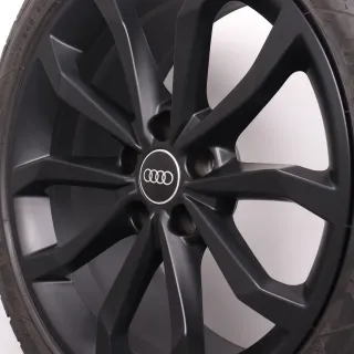 Winterräder 18 Zoll Audi A4 S4 8W B9 Original Felgen schwarz matt 8W0601025H Winterreifen 7mm DOT24 245/40R18 97V XL AO Goodyear Ultragrip Performance GEN-1 8x18ET40 - Bild 7