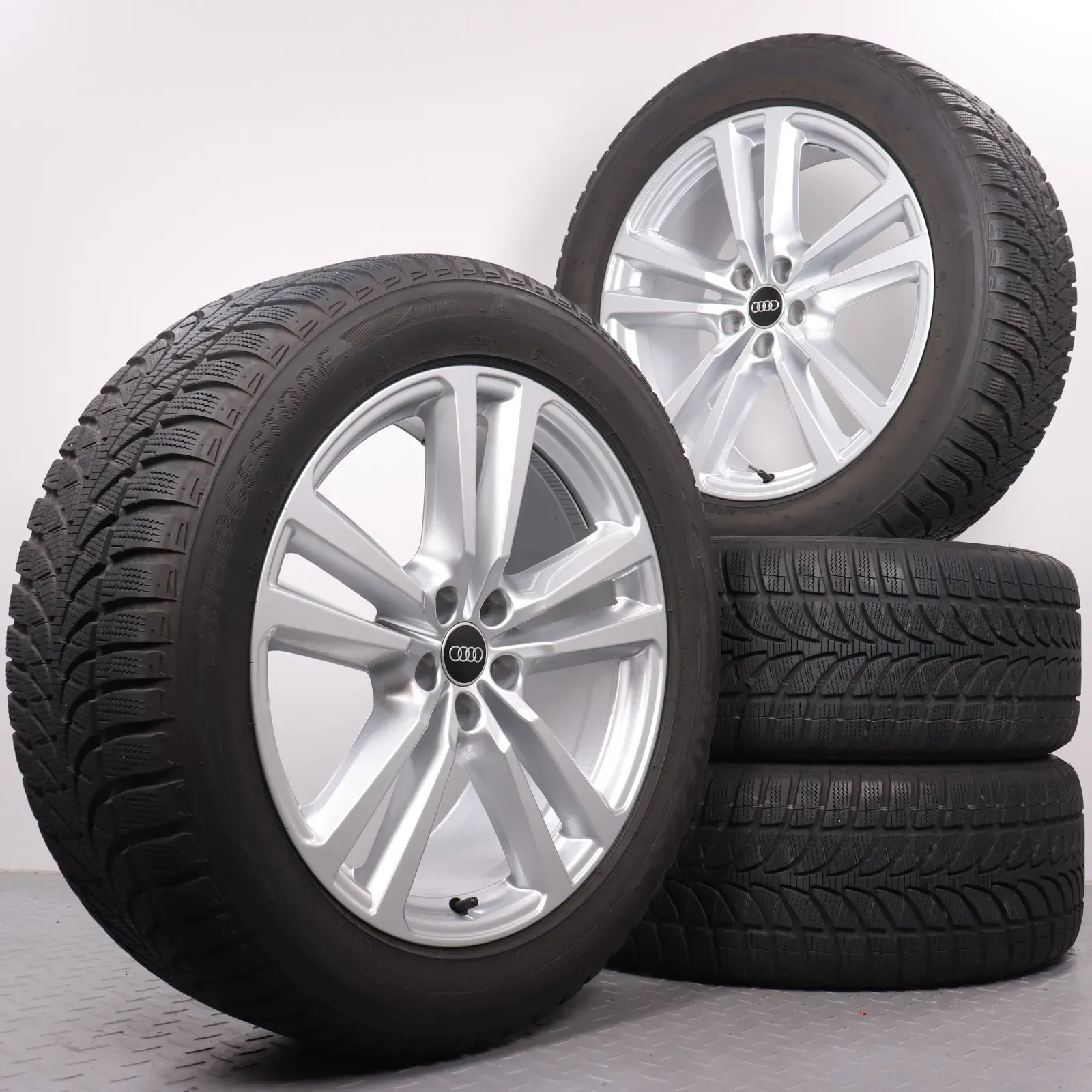 Winterräder 20 Zoll Audi Q7 SQ7 4M Original Alufelgen 4M0601025G Winterreifen DOT23 7,5mm 255/50R20 109H XL AO Bridgestone Blizzak LM-80 EVO - Bild 1