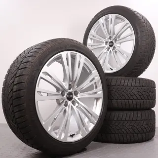Winterräder 20 Zoll Audi A8 S8 4N D5 Original Felgen 4N0601025Q Winterreifen 7mm DOT23&24 265/40R20 104V XL AO Goodyear Ultragrip Performance GEN-1 Silber 9x20ET40 - Bild 1