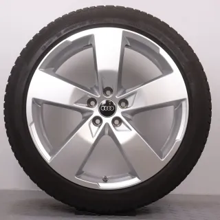 Winterräder 20 Zoll Audi A6 S6 4K C8 Original Felgen 4K0601025K Winterreifen 7-7,5mm DOT23&24 255/40R20 101W XL AO Continental Winter Contact TS 850 P 5-Arm Design RDK - Bild 6