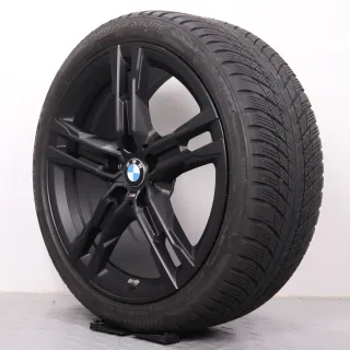 Winterräder 18 Zoll BMW 1er F40 2er Gran Coupe F44 Original Felgen Styling 556M schwarz matt 8053524 Winterreifen Bridgestone 225/40R18 92V XL * RSC Runflat 5mm DOT19 - Bild 6