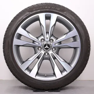 Winterräder 18 Zoll Mercedes C-Klasse W205 S205 C205 A205 Original Felgen A2054012802 & A2054012902 Reifen 6,5mm Pirelli Sottozero 3 225/45R18 & 245/40R18 RDK - Bild 2