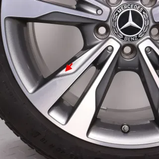 Winterräder 18 Zoll Mercedes C-Klasse W205 S205 C205 A205 Original Felgen A2054012802 & A2054012902 Reifen Michelin 5-5,5 225/45R18 & 245/40R18 RDK - Bild 10