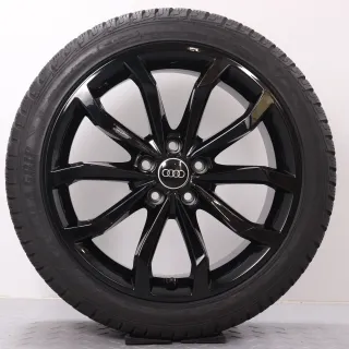 Winterräder 18 Zoll Audi A4 S4 8W B9 Original Felgen schwarz glanz 8W0601025H Winterreifen volles Profil DOT23&24 245/40R18 97V XL AO Goodyear Ultragrip Performance GEN-1 8x18ET40 - Bild 5