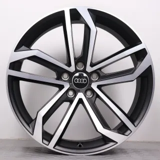 Alufelgen 19 Zoll Audi A4 S4 8W B9 Original Felgen Felgensatz 5-Arm-Sidus 8W0071499 schwarz glanzgedreht 8,5x19ET40 5x112 66,6mm NEU - Bild 2