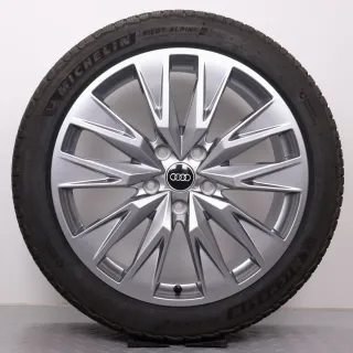 Winterräder 20 Zoll Audi A6 e-tron GH Original Felgen 85E601025AR & AS Winterreifen DOT24&25 6,5-7mm 235/45R20 & 265/40R20 XL AO MIchelin Pilot Alpin 5 5-Doppelspeichen platingrau - Bild 8