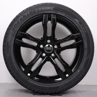 Winterräder 18 Zoll Audi A4 8W B9 Allroad Original Felgen 8W9601025B Winterreifen 245/45R18 100V XL Goodride SW608 5 Paralellspeichen Design Schwarz 7,5x18ET29 - Bild 2