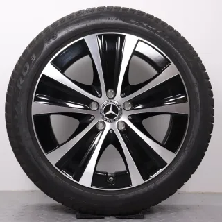 Winterräder 18 Zoll Mercedes-Benz E-Klasse W213 S213 A238 C238 Original Felgen A2134013700 Winterreifen 4,5-5 & 6mm 245/45R18 100V XL MOE Pirelli Winter Sottozero 3 5-Speichen - Bild 2