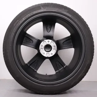 Winterräder 20 Zoll Audi A6 S6 4K C8 Original Felgen schwarz matt 4K0601025K Winterreifen 6,5-7,5mm DOT21&22 255/40R20 101W XL AO Continental Winter Contact TS 850 P 5-Arm Design - Bild 8
