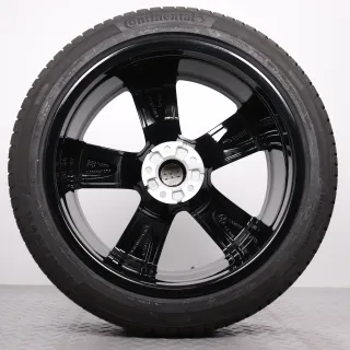 Winterräder 20 Zoll Audi A6 S6 4K C8 Original Felgen schwarz glanz 4K0601025K Winterreifen 8mm DOT22 255/40R20 101W XL AO Continental Winter Contact TS 850 P - Bild 8