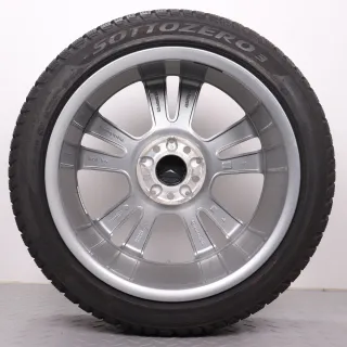 Winterräder 18 Zoll Mercedes C-Klasse W205 S205 C205 A205 Original Felgen A2054012802 & A2054012902 Reifen 6,5mm Pirelli Sottozero 3 225/45R18 & 245/40R18 RDK - Bild 8