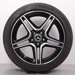 Winterräder 18 Zoll Mercedes-Benz A- B- CLA- Klasse W177 V177 W247 C118 X118 Original Felgen A1774011500 Winterreifen 4,5mm DOT18 225/45R18 91H MO Pirelli - Bild 4