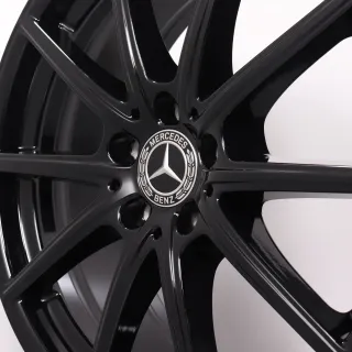 Alufelgen 19 Zoll Mercedes-Benz CLE 300E C236 Original Felgen Felgensatz 5-Doppelspeichen A2364010600 & A2364010800 schwarz 8x19ET45,1 & 9x19ET60,6 5x112 66,6mm - Bild 5