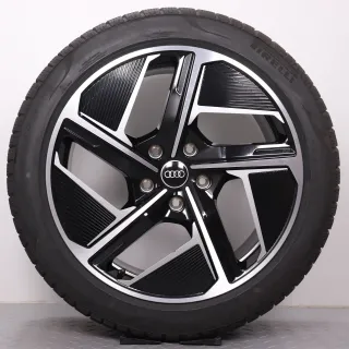 Winterräder 20 Zoll Audi e-tron GT + RS Original Felgen 4J3601025F & 4J3601025H Winterreifen DOT25 7,5mm245/45R20 & 285/40R20 Pirelli P Zero Winter 9x20ET54 & 11x20ET60 RDK - Bild 4