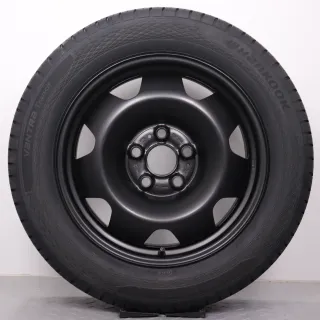 Sommerräder 17 Zoll VW T5 T6 T6.1 Original Felgen 7J5601027 Sommerreifen 215/60R17C 109/107T Hankook RA58 Vantra Transit Stahlfelge schwarz matt 7x17ET56 5x120 Stahlfelgen NEU - Bild 5